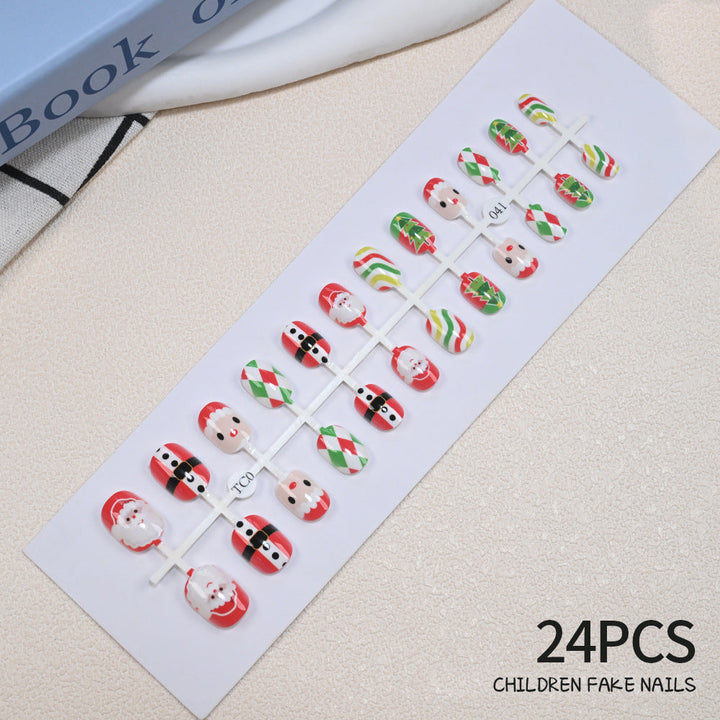 Children's Fun Holiday-Themed Fake Nail Set Kalsten