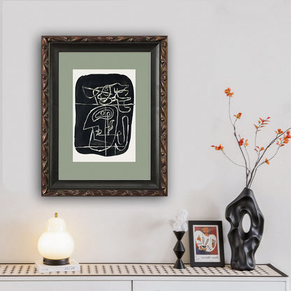 Artistically framed wall decoration