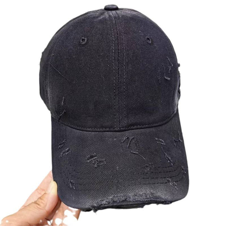 Men's Distressed Denim Baseball Cap Kalsten