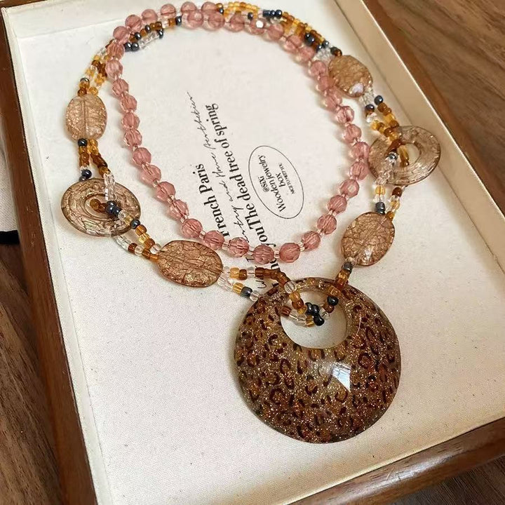 Handmade Beaded Pendant Necklace Kalsten