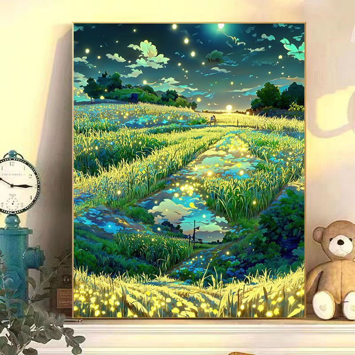 Enchanting Moonlit Landscape Canvas Art Kalsten