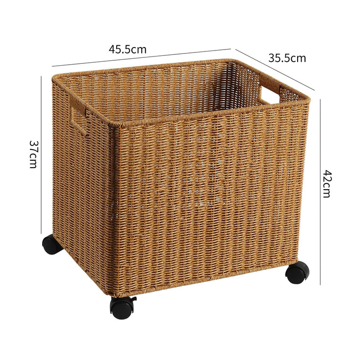 Rolling Woven Storage Basket Kalsten
