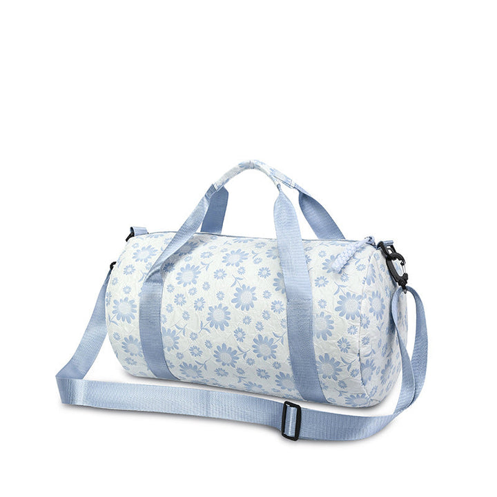 Sporty Duffel Bag With Floral Pattern Kalsten