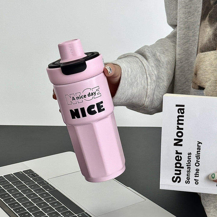 Ladies stylish coffee mug with spill-proof lid Kalsten