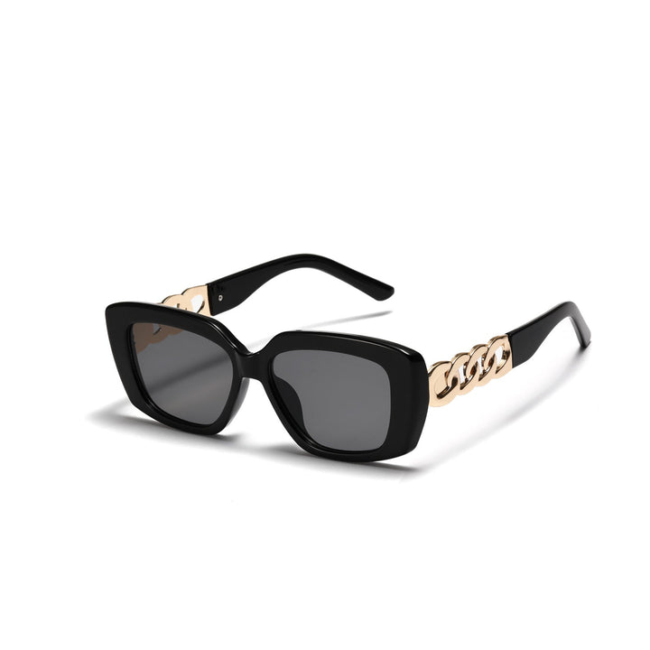 Ladies elegant square sunglasses with gold embellished frame Kalsten