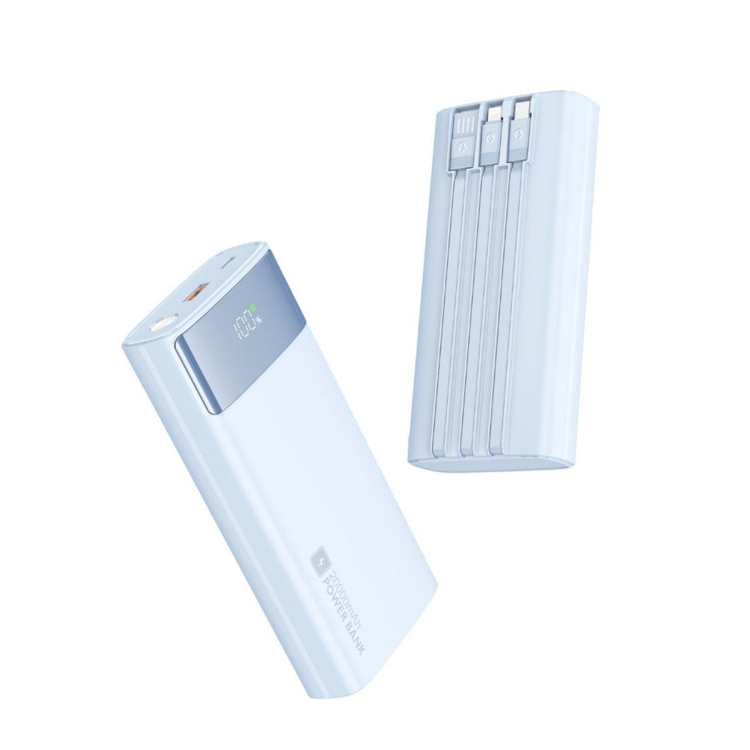 Portable power bank with slim design and digital display Kalsten