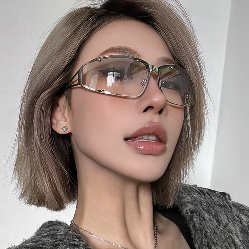 Women's fashionable sunglasses with futuristic design and exquisite metal frame Kalsten