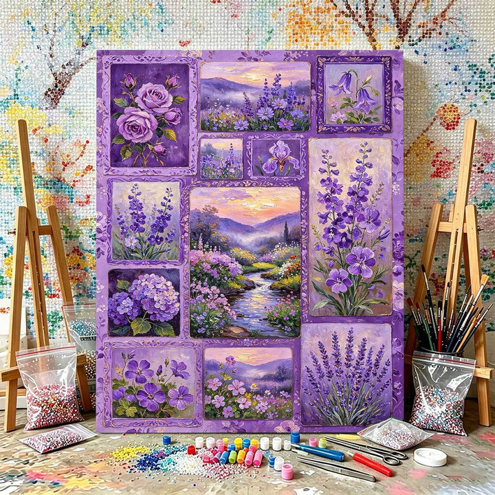 DIY Flower-Themed Paint by Numbers Kit Kalsten