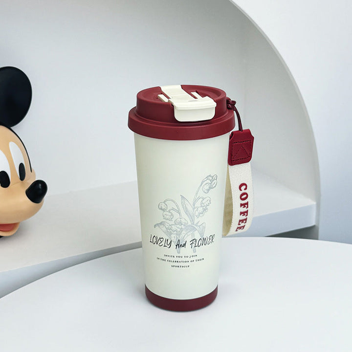 Women's thermos cup with comfortable carrying handle Kalsten