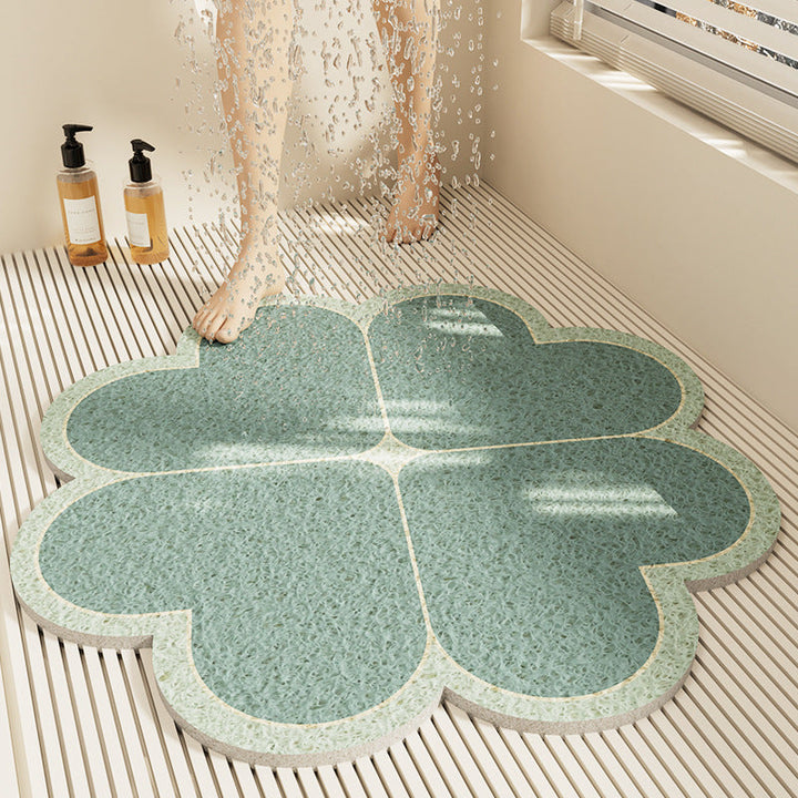 Floral Design Bath Mat Kalsten