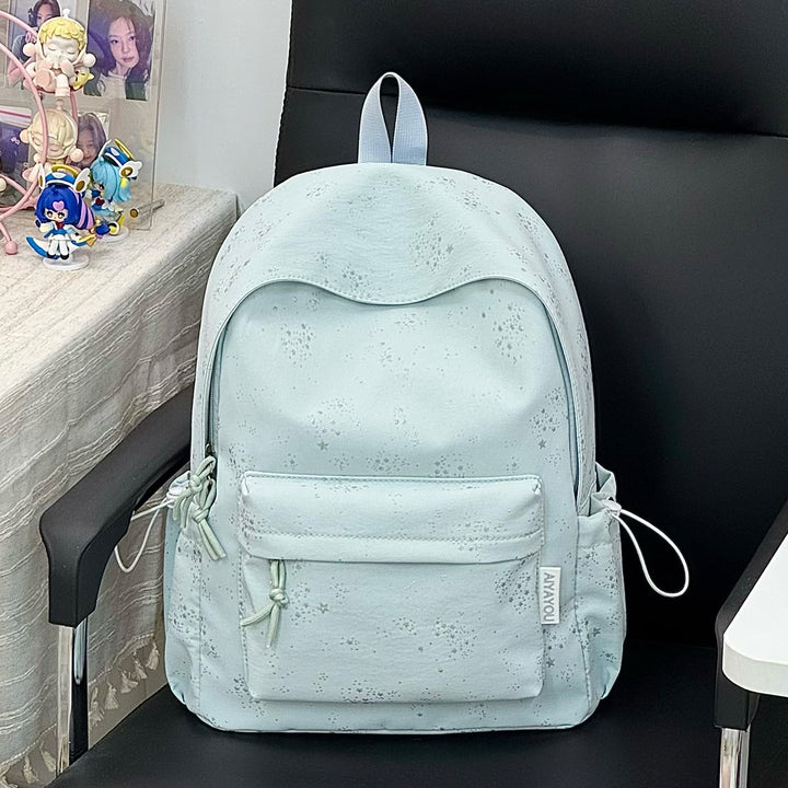 Modern Star-Patterned Travel School Backpack