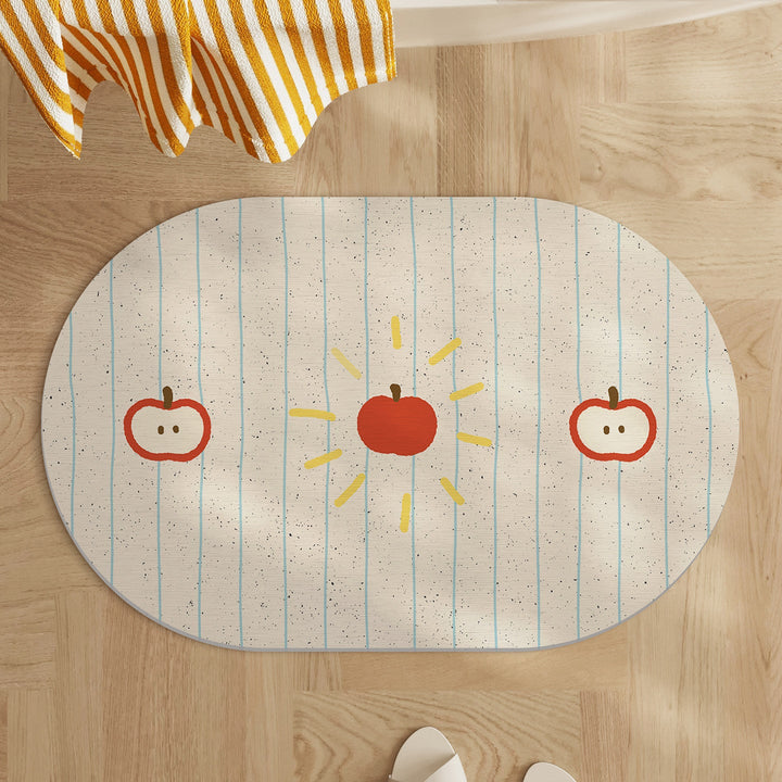Playful Lemon-Themed Bath Mat Kalsten