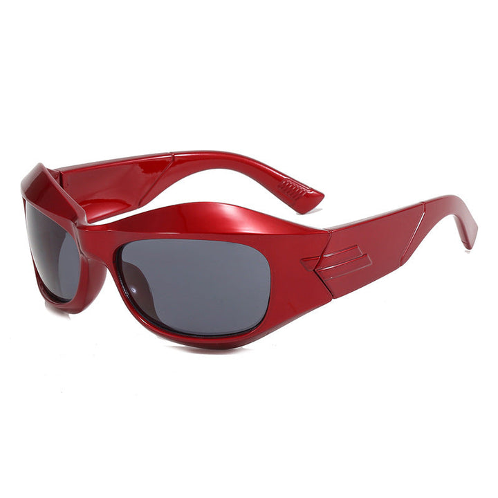 Women Retro Sunglasses in trendy Shield design Kalsten