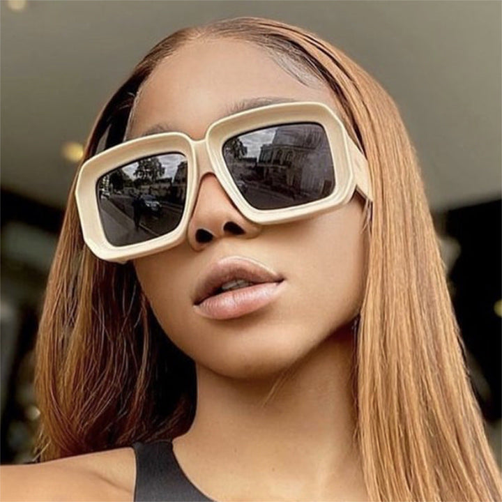 Women's fashionable sunglasses with square design and chic pattern Kalsten