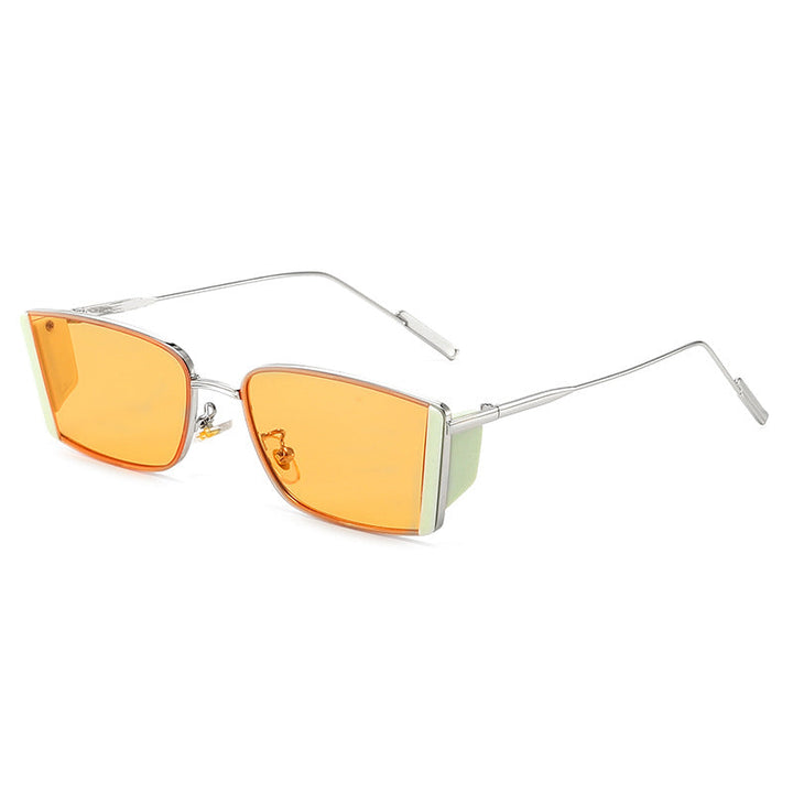 Ladies elegant square sunglasses with fine metal frame Kalsten