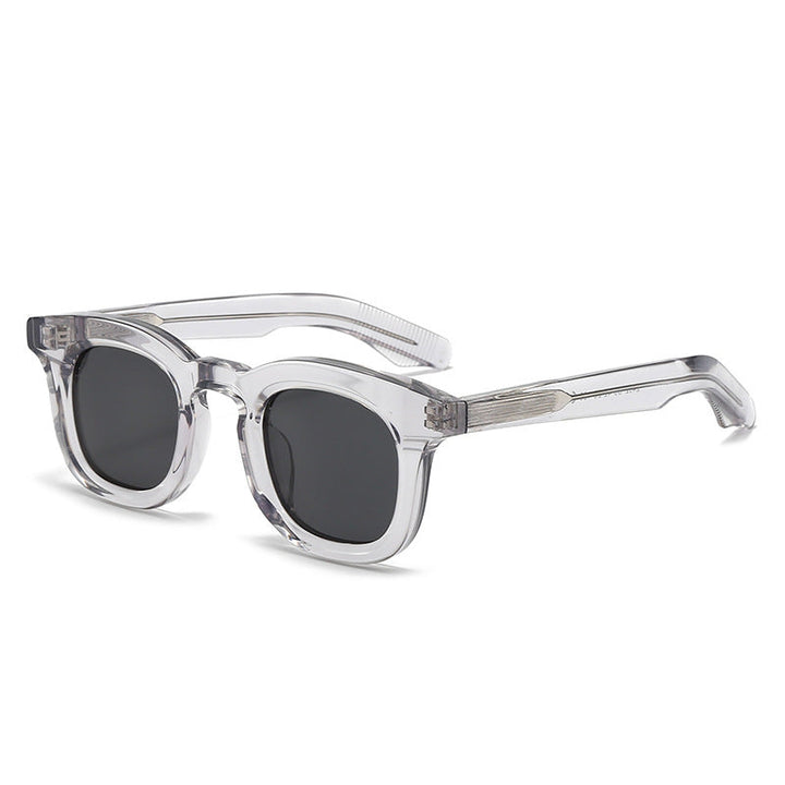 Women's trendy oversized sunglasses with transparent frame and polarized lenses Kalsten