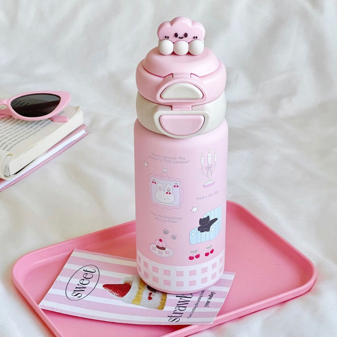 Women's water bottle with innovative lid Kalsten