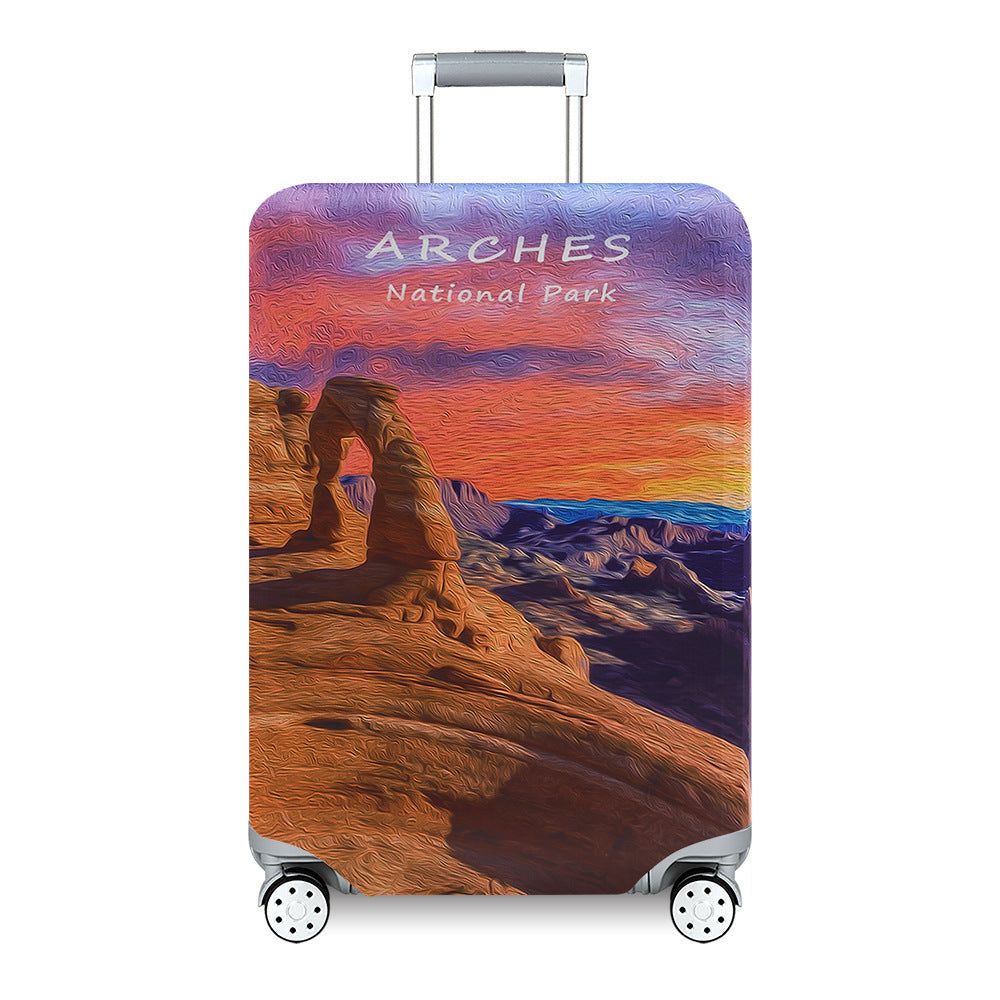 Unisex nan Kids Luggage Cover for Hard Shell Suitcases with Fun Space Design made of Elastic Polyester-Spandex Kalsten
