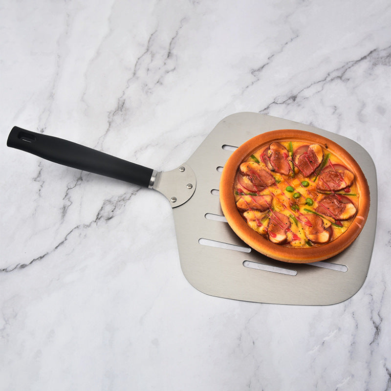 extra-wide perforated pizza peel ergonomic heat-resistant handle Kalsten