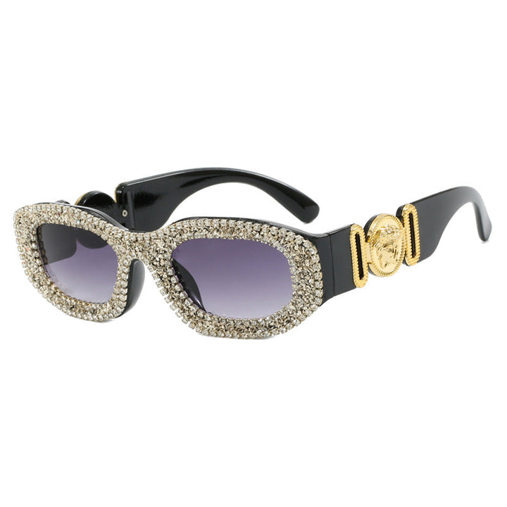Women's extravagantly designed sunglasses with rhinestone-studded frame Kalsten