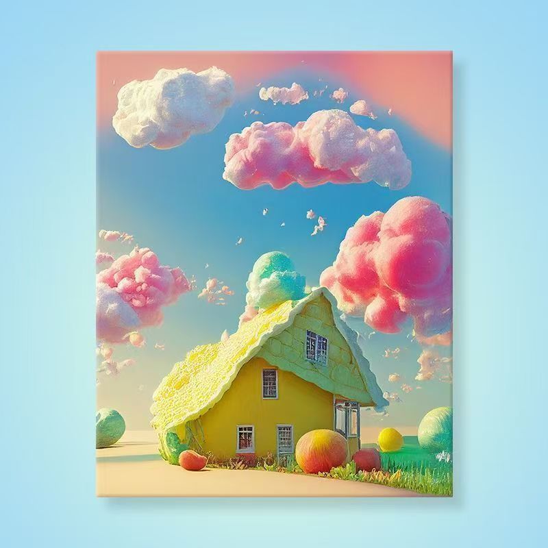 Whimsical Fantasy Landscape Canvas Art Kalsten