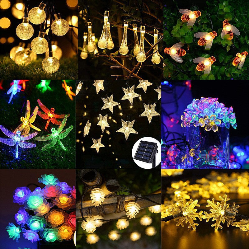 Globe LED String Lights With Waterproof Copper Wire And Textured Clear Bulbs Kalsten