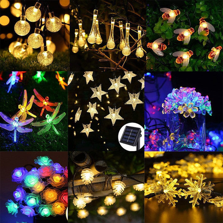 Globe LED String Lights With Waterproof Copper Wire And Textured Clear Bulbs Kalsten