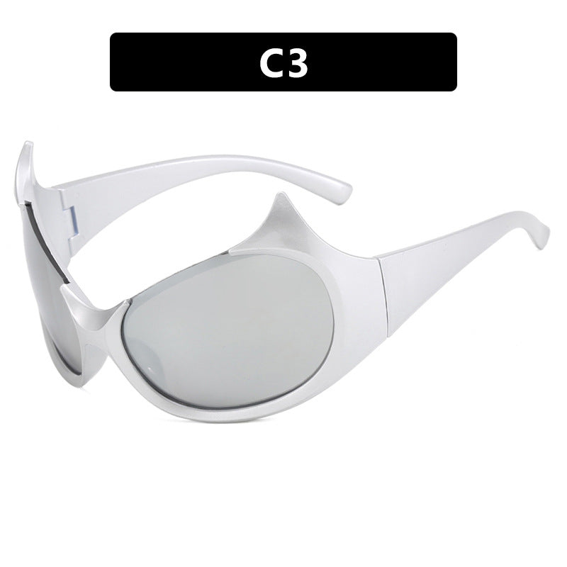 Women futuristic sunglasses with stylish design and protective UV filter Kalsten