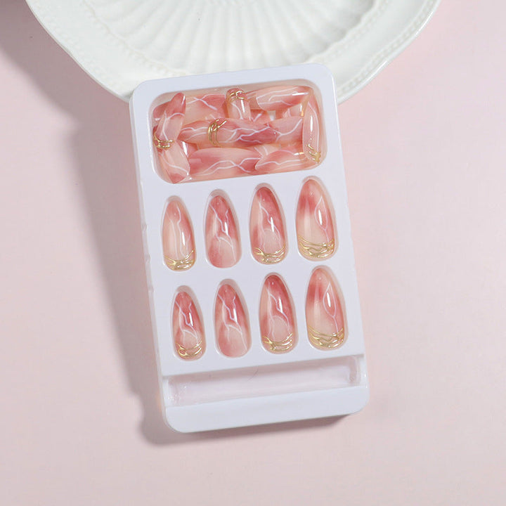 Premium Marble Effect Press-On Nail Set Kalsten
