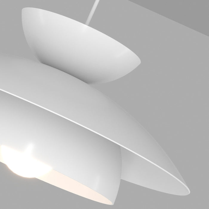 Modern Designer Style Round White Pendant Light | Kalsten