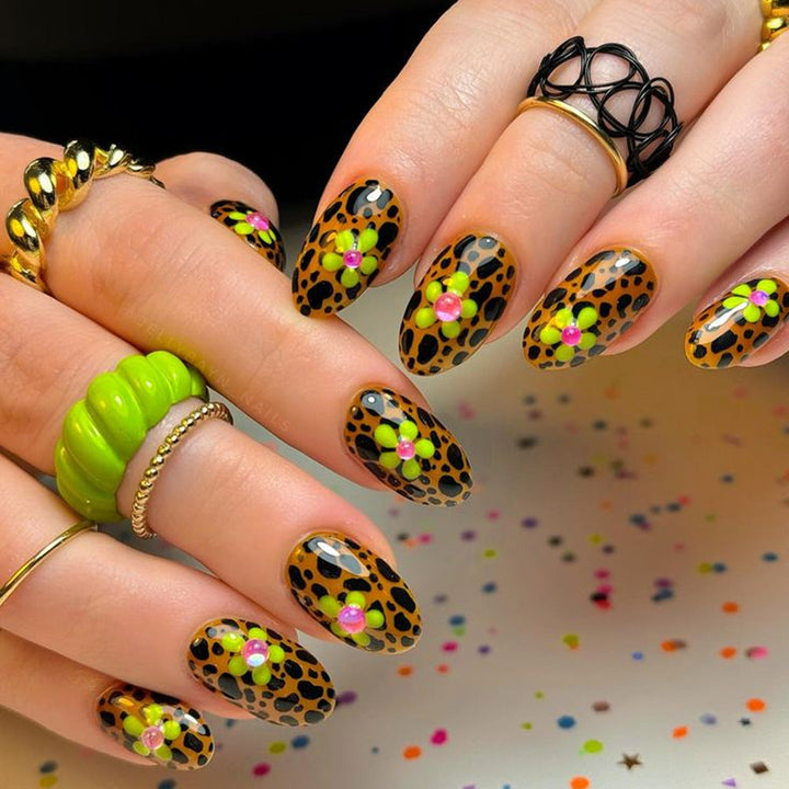 Artificial Nail Decoration In Unique Leopard Pattern Kalsten