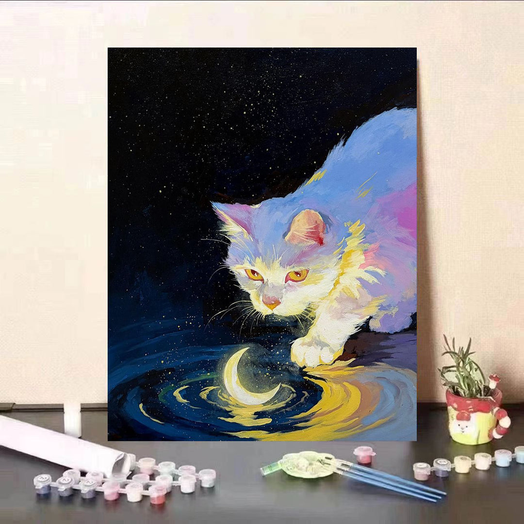 Cat-Themed Fantasy Wall Art Canvas Print Kalsten
