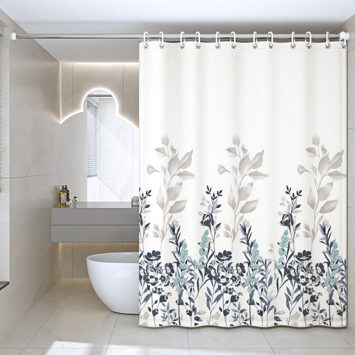 Women's Floral Design Shower Curtain Kalsten