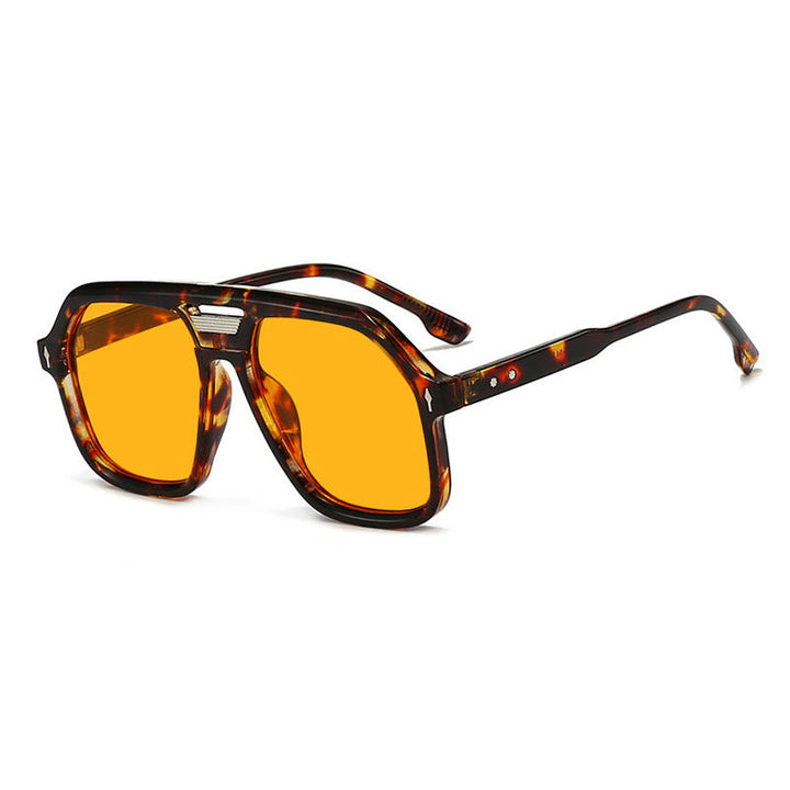 Women's oversized sunglasses with polygonal frame and UV protection Kalsten
