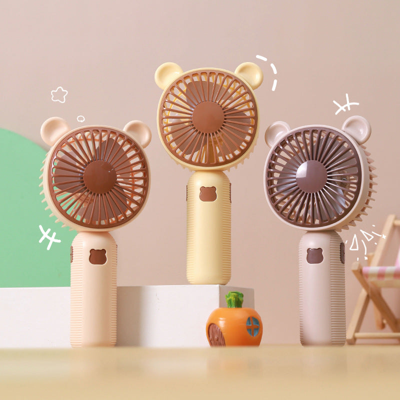 Unisex Portable Hand Fan with Cute Bear Design Kalsten