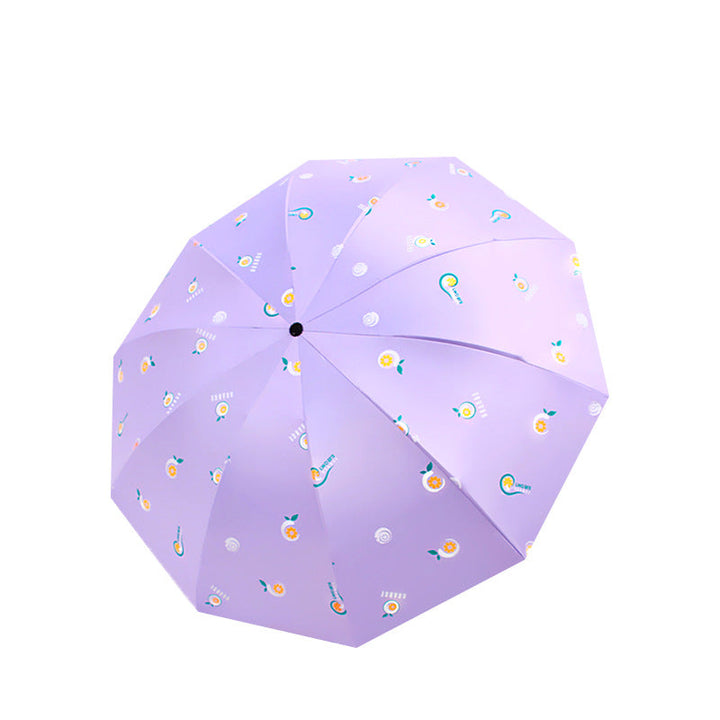 Ladies folding umbrella with cheerful motifs Kalsten