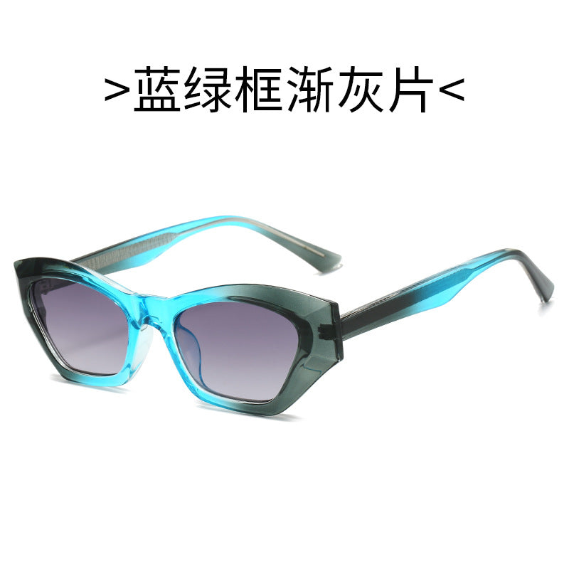 Ladies Cat-Eye Sunglasses with Modern Transparent Accents Kalsten