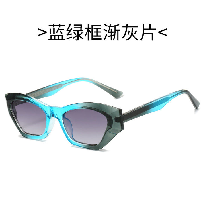 Ladies Cat-Eye Sunglasses with Modern Transparent Accents Kalsten