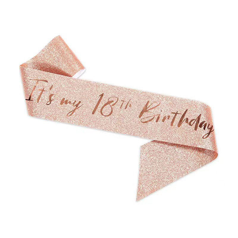 Ladies Festive 10th Birthday Decoration Ribbon Kalsten