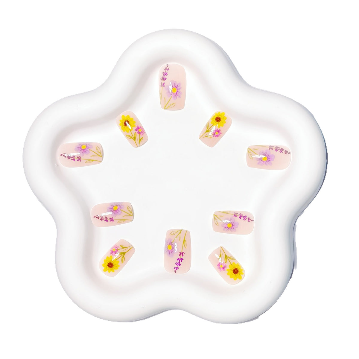 Floral 3D Nail Art Acalora