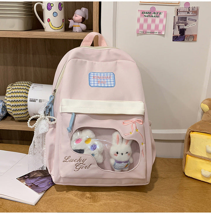 Cute Character Graphic School Backpack