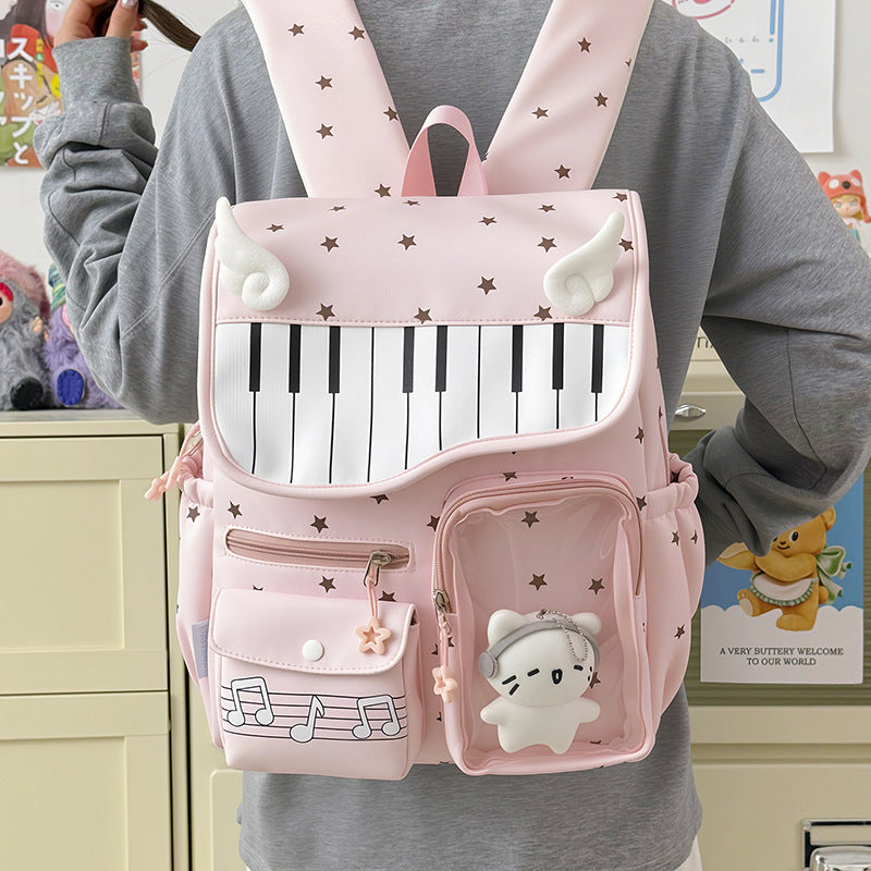 Piano-Themed Casual Backpack Kalsten