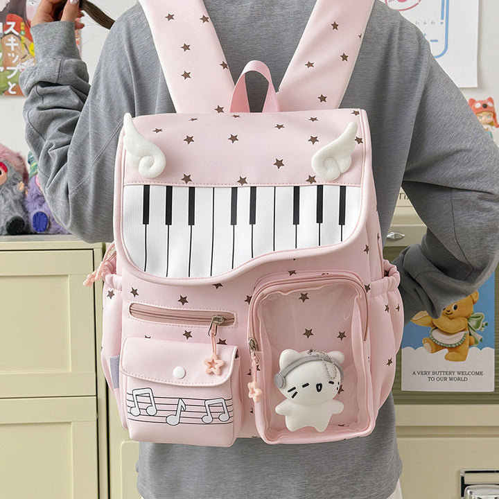 Piano-Themed Casual Backpack Kalsten