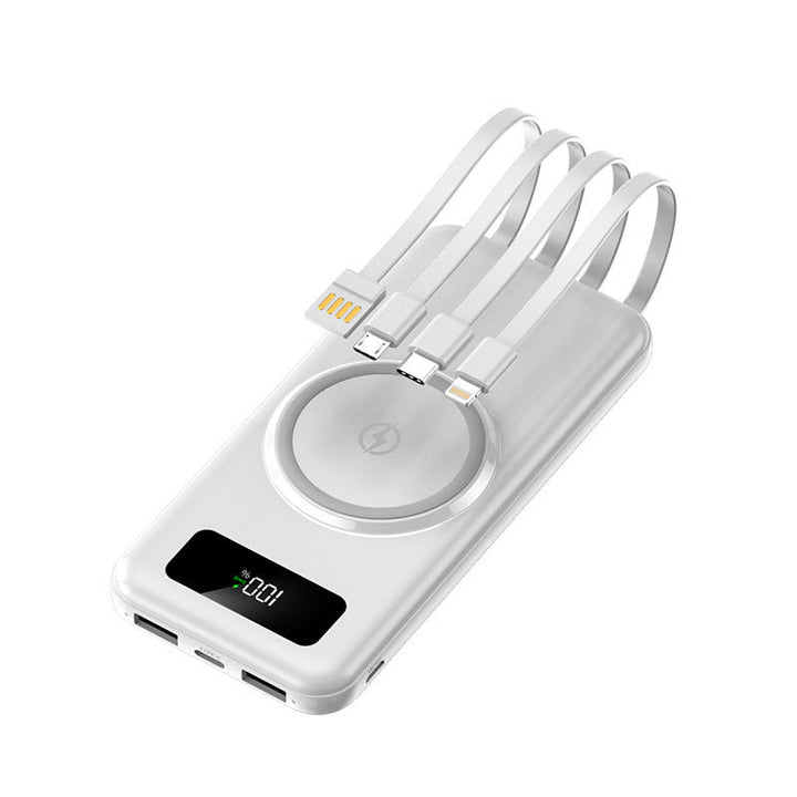Portable power bank with multifunctional charging cable and digital display Kalsten