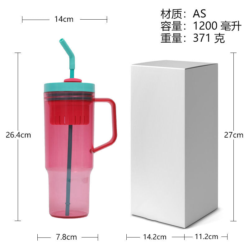 Ladies drinking cup with integrated filter and handle Kalsten