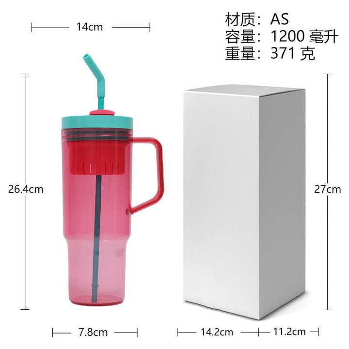 Ladies drinking cup with integrated filter and handle Kalsten