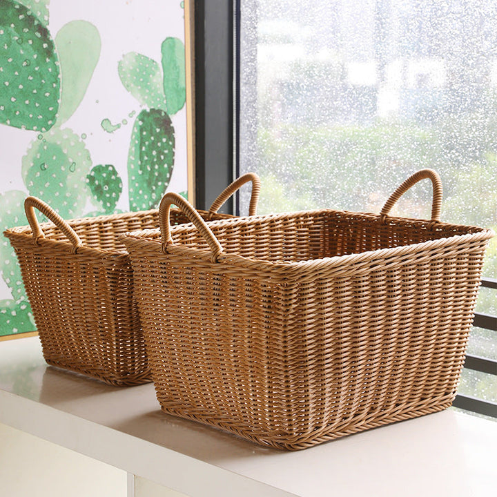 Unisex Spacious Storage Basket made of Woven Rattan Kalsten