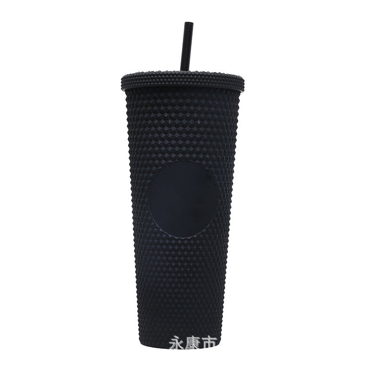 Ladies High-Quality Glitter Drinking Cup with Leak-Proof Lid and Integrated Straw Kalsten