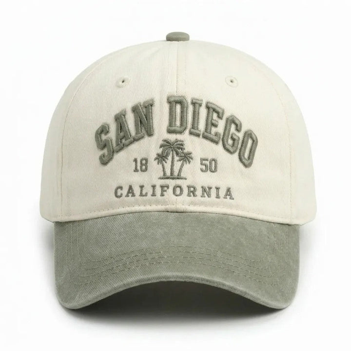 Ladies fashionable cotton cap with embroidered lettering Brehn