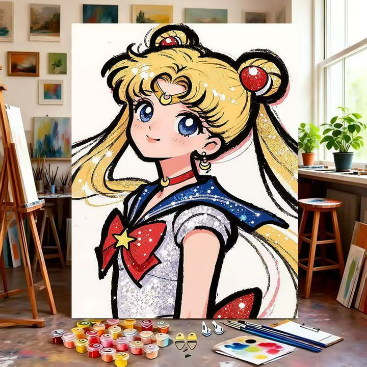 Illustrated Character Canvas Art Print Kalsten
